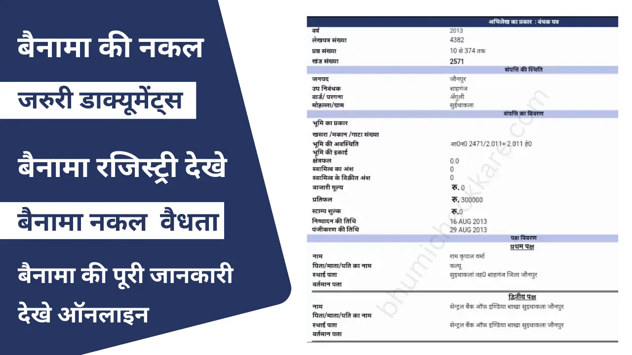 Bainama ki Nakal dekhe