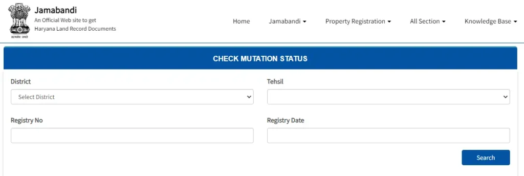 Haryana Mutation Status Dekhe