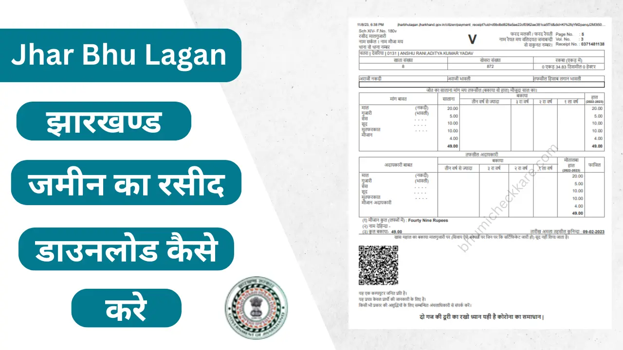 Jharkhand Jamin Rasid Download