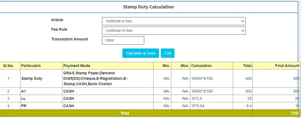 jharkhand stamp duty charge dekhne dekhe