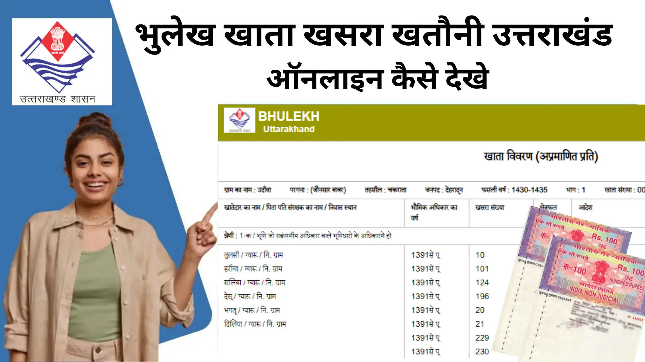 khata khatauni uttarakhand online