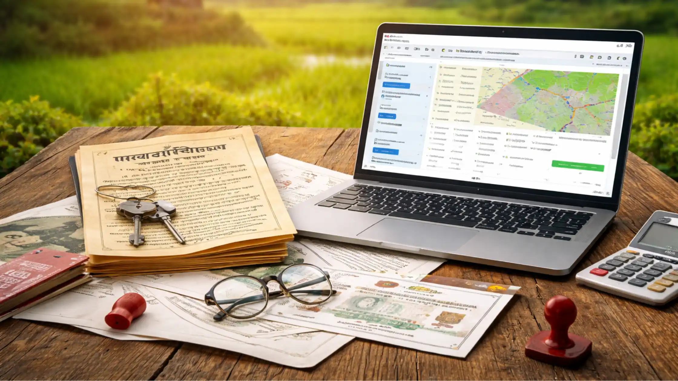 Jamin ka purana kagaj